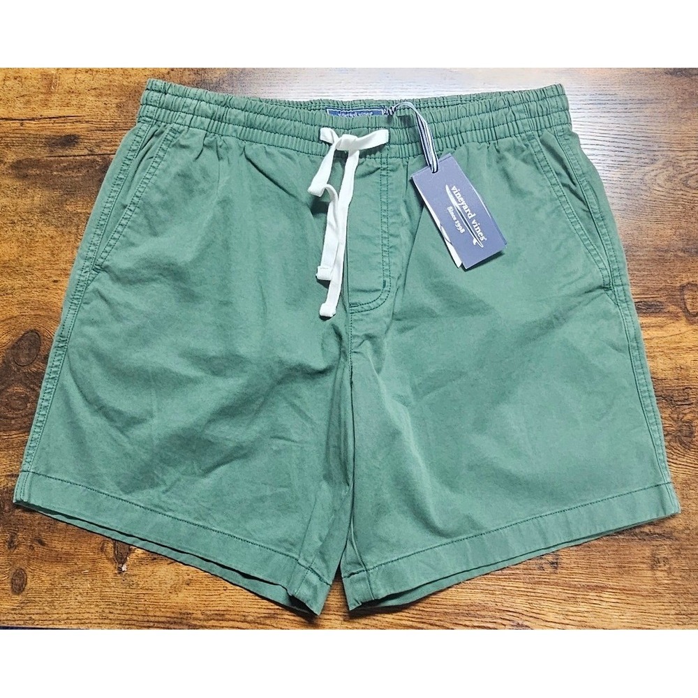Vineyard Vines Mens 7 Inch Pull On Island Short Hunter Green 1H001282 Size M NWT